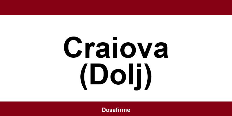 Program și date de contact ONRC Craiova (Dolj) (Registrul Comerțului)